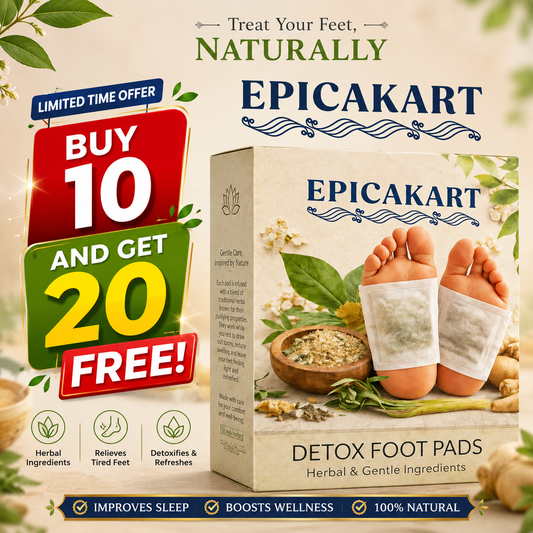 🌿🦶 VEDA 100% Herbal & Gentle Ingredient Detox Foot Pads 🦶🌿Buy 10 Get 20 Free (Pack of 30)